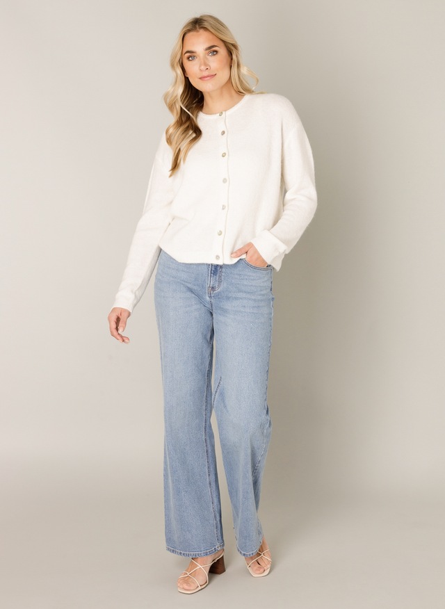 Base Level Cardigan »Yuli« mit Woll-Anteil und Knopfleiste