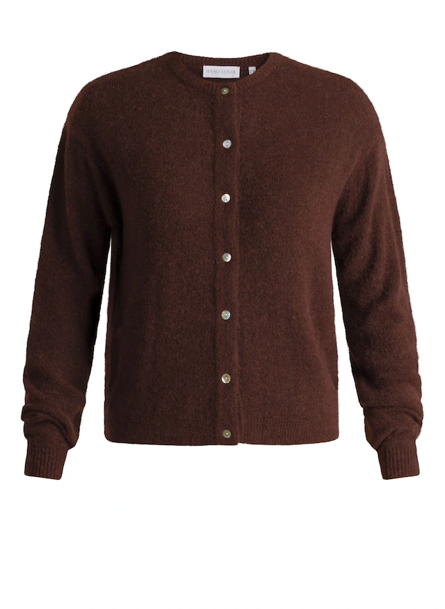 Base Level Cardigan »Yuli« mit Woll-Anteil und Knopfleiste