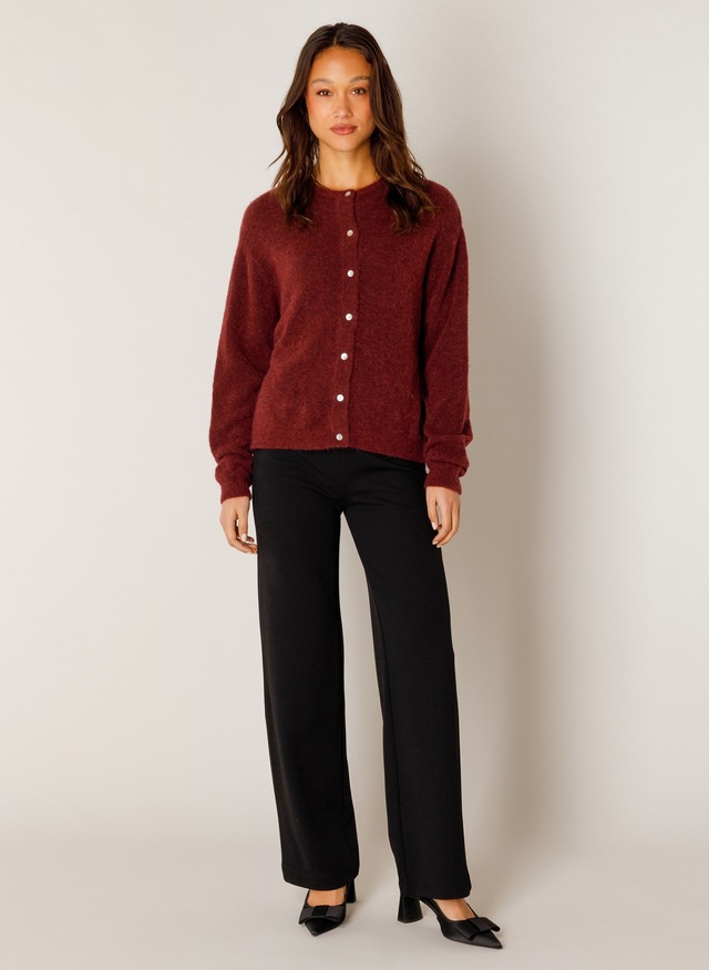 Base Level Cardigan »Yuli« mit Woll-Anteil und Knopfleiste