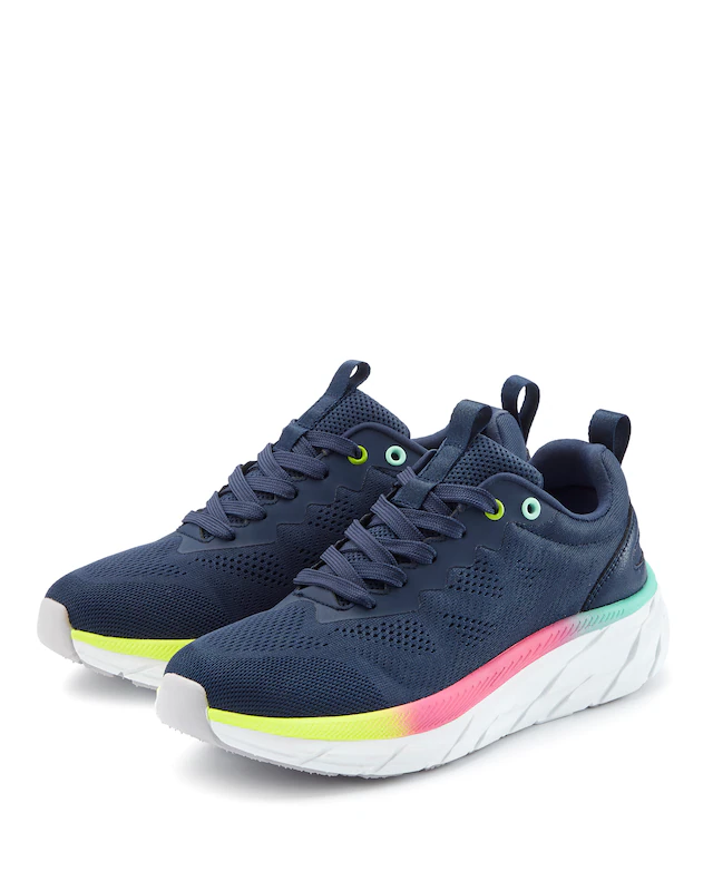 LASCANA Sneaker »Halbschuh, Turnschuh, Freizeitschuh,« mit modischen Farbdetails, Chunky Sohle & Mesh-Optik VEGAN