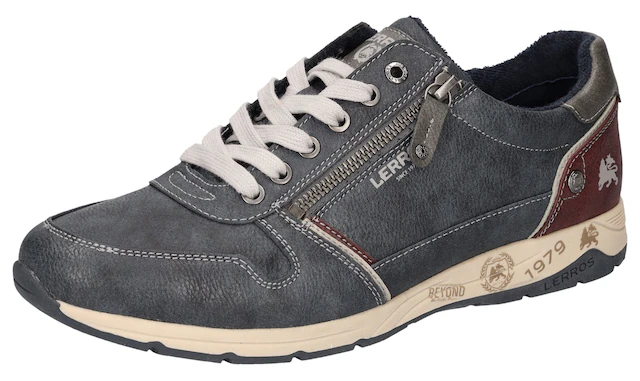 LERROS Sneaker Schnürschuh, Freizeitschuh, Halbschuh mit Reißverschluss