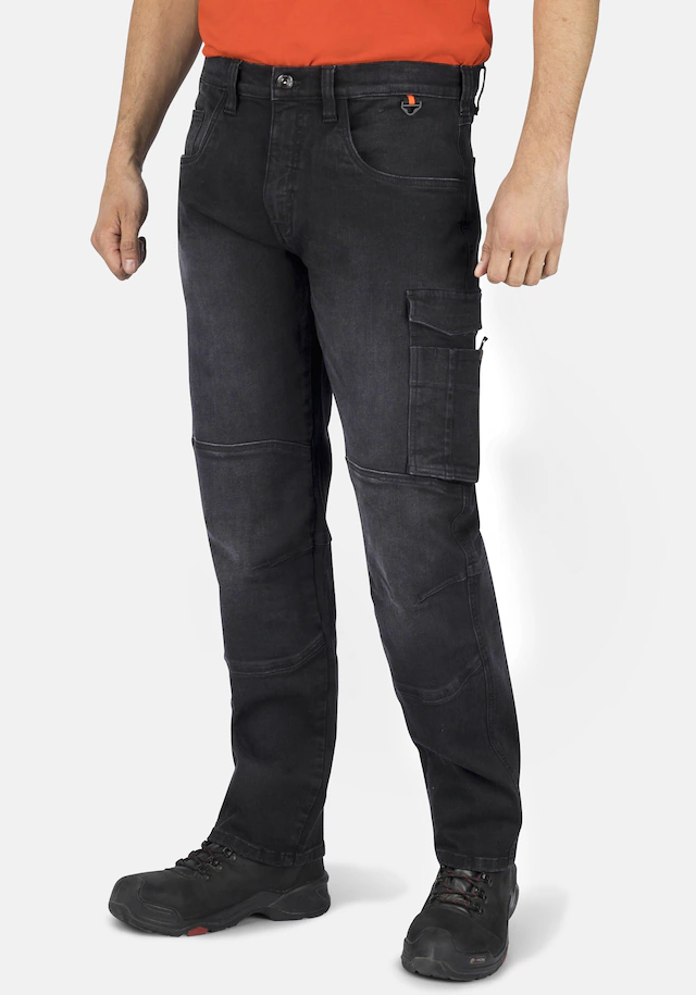 HERO by John Medoox Workerjeans »CALGARY Denim Basic Workwear Arbeits-Cargojeans« Arbeits-Cargojeans Denim / Jeansfür Herren