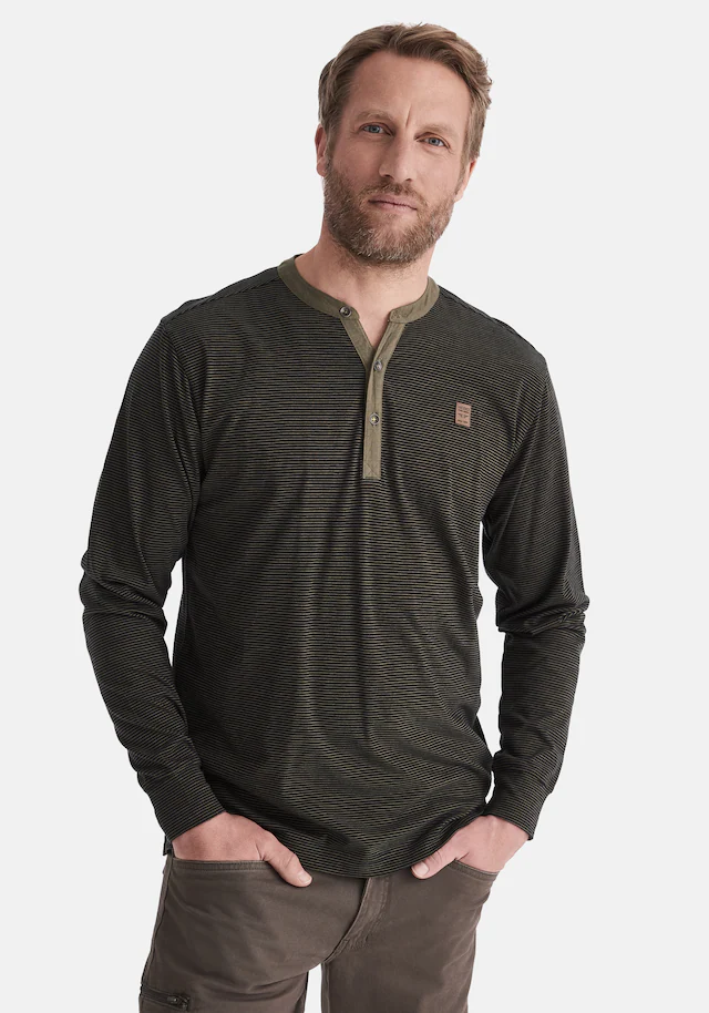 HERO by John Medoox Businessshirt »HANO Workwear Longsleeve Henley-Shirt« Longsleeve Henley-Shirt Funktionsqualitätfür Herren