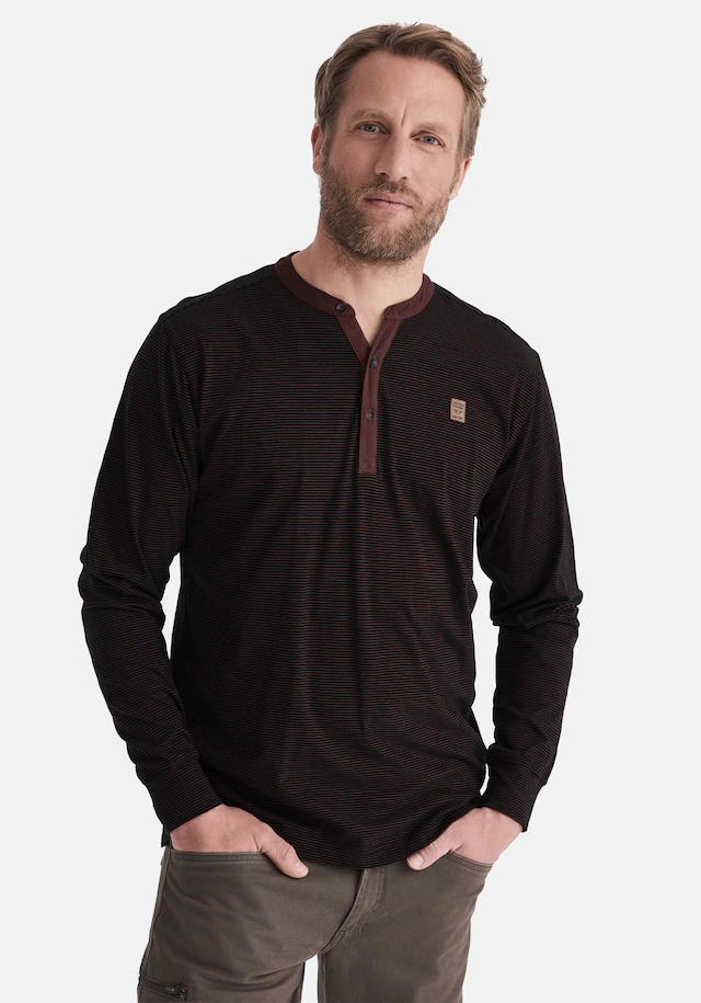 HERO by John Medoox Businessshirt »HANO Workwear Longsleeve Henley-Shirt« Longsleeve Henley-Shirt Funktionsqualitätfür Herren