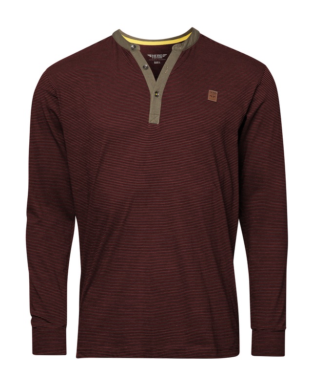 HERO by John Medoox Businessshirt »HANO Workwear Longsleeve Henley-Shirt« Longsleeve Henley-Shirt Funktionsqualitätfür Herren