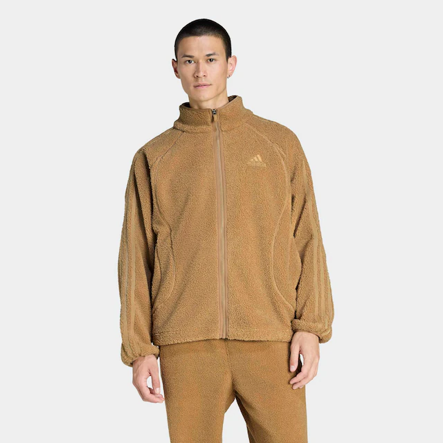 adidas Originals Trainingsjacke »BORG FLEECE TEAMGEIST« Fleecejacke für Erwachsene, lockere Passform, mit Stehkragen