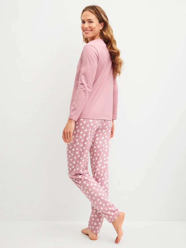 CALIDA Schlafanzug »Cotton Special« 2 tlg. Langarm, bequem, Baumwolle, Rundhals-Ausschnitt