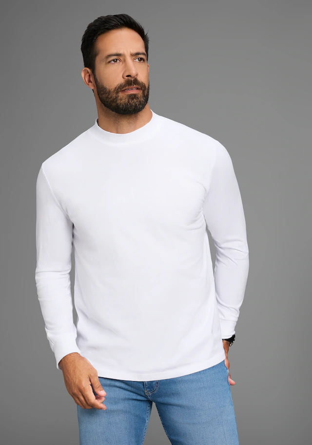 Man's World Stehkragenshirt »Neue Kollektion!« mit Bündchen