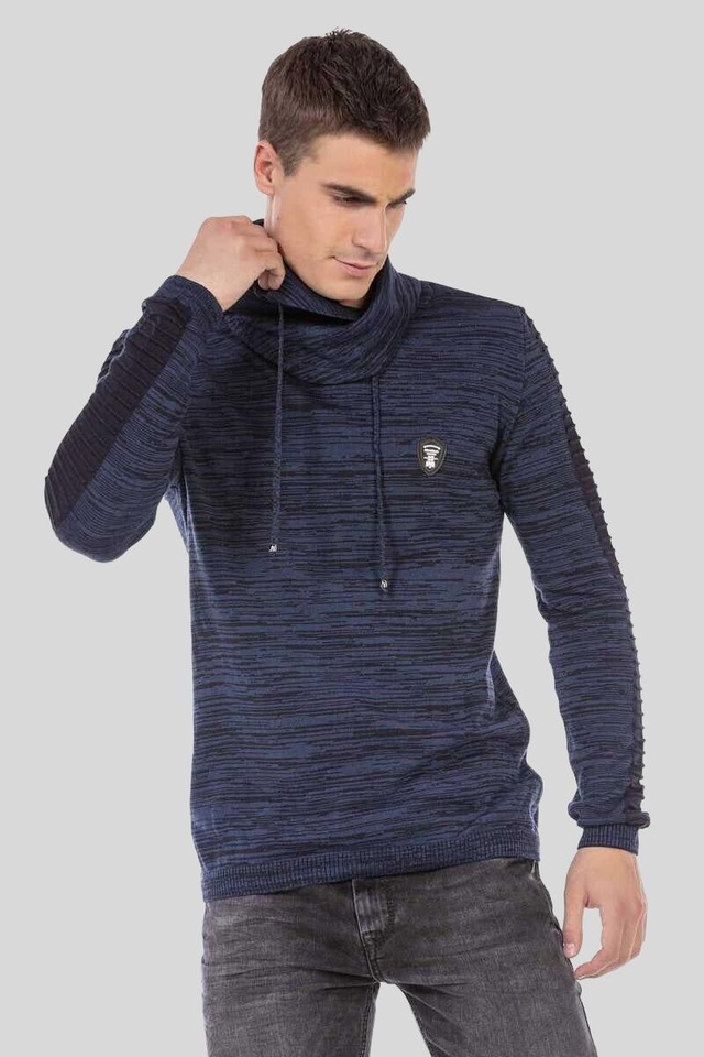Cipo & Baxx Schalkragenpullover »Pullover« 1 Stk. mit Schalkragen