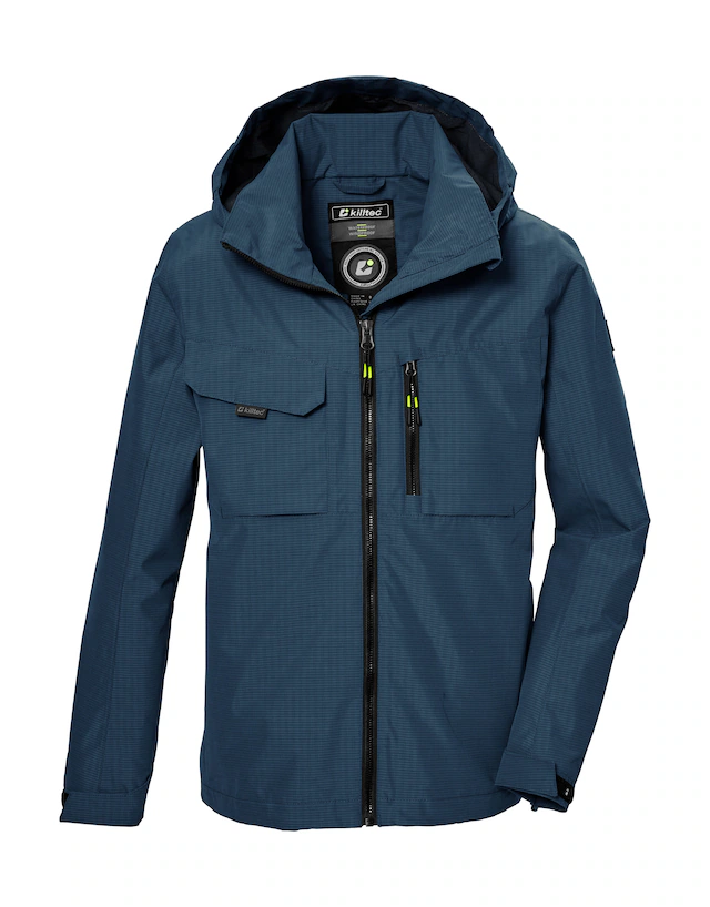 Killtec Funktionsjacke »KOS 140 BYS JCKT« Wasserdichte Kids-Jacke mit verstellbarer Kapuze und Saum