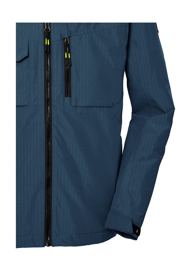 Killtec Funktionsjacke »KOS 140 BYS JCKT« Wasserdichte Kids-Jacke mit verstellbarer Kapuze und Saum