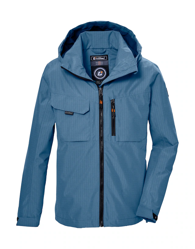 Killtec Funktionsjacke »KOS 140 BYS JCKT« Wasserdichte Kids-Jacke mit verstellbarer Kapuze und Saum