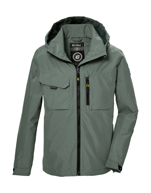 Killtec Funktionsjacke »KOS 140 BYS JCKT« Wasserdichte Kids-Jacke mit verstellbarer Kapuze und Saum
