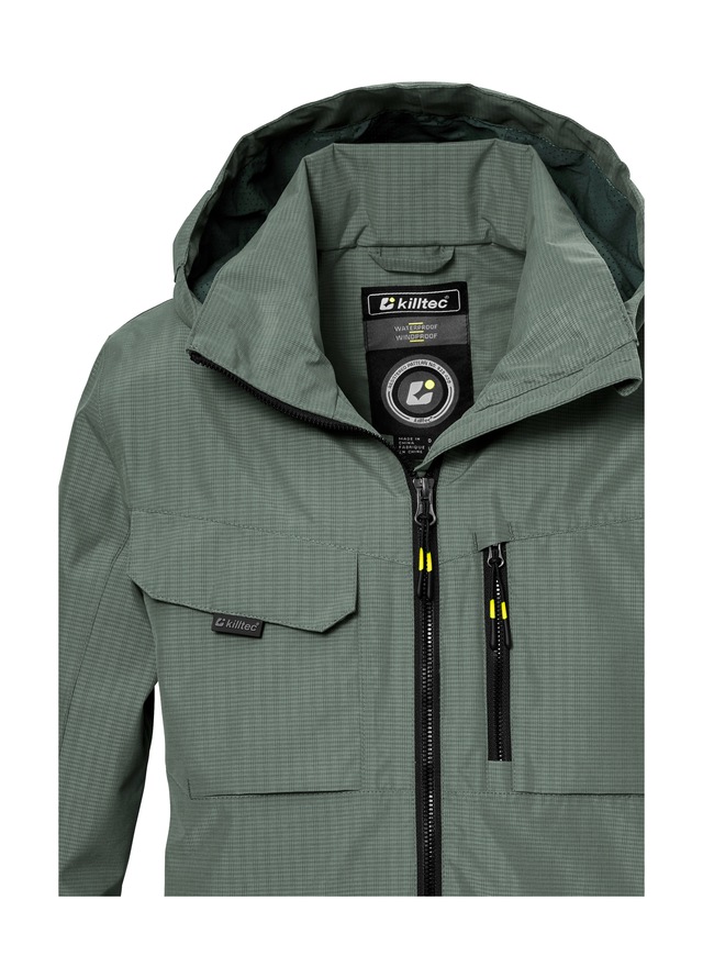 Killtec Funktionsjacke »KOS 140 BYS JCKT« Wasserdichte Kids-Jacke mit verstellbarer Kapuze und Saum