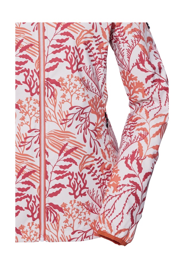 Killtec Softshelljacke »KOS 56 WMN SFTSHLL JCKT« Wasserabweisende, winddichte Softshelljacke mit floralem Print