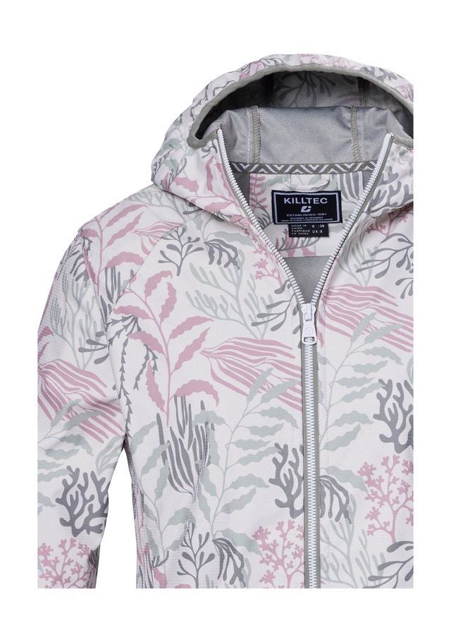 Killtec Softshelljacke »KOS 56 WMN SFTSHLL JCKT« Wasserabweisende, winddichte Softshelljacke mit floralem Print