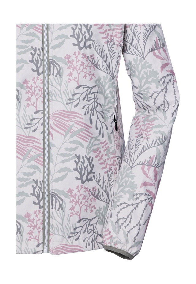 Killtec Softshelljacke »KOS 56 WMN SFTSHLL JCKT« Wasserabweisende, winddichte Softshelljacke mit floralem Print