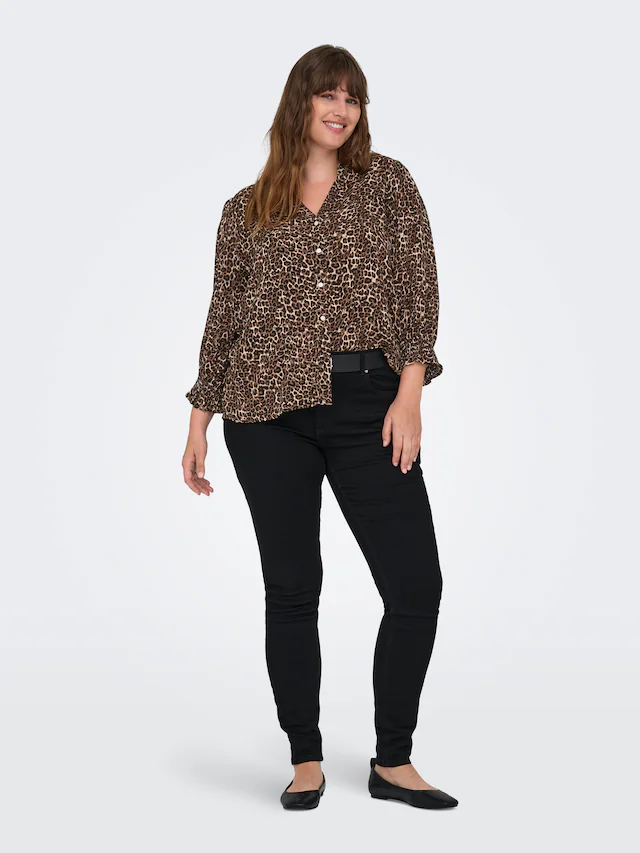 ONLY CARMAKOMA Druckbluse »CARRAYA 3/4 SHIRT WVN NOOS« Viskose, regular fit