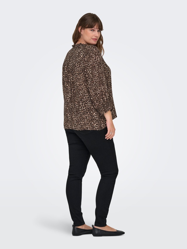ONLY CARMAKOMA Druckbluse »CARRAYA 3/4 SHIRT WVN NOOS« Viskose, regular fit