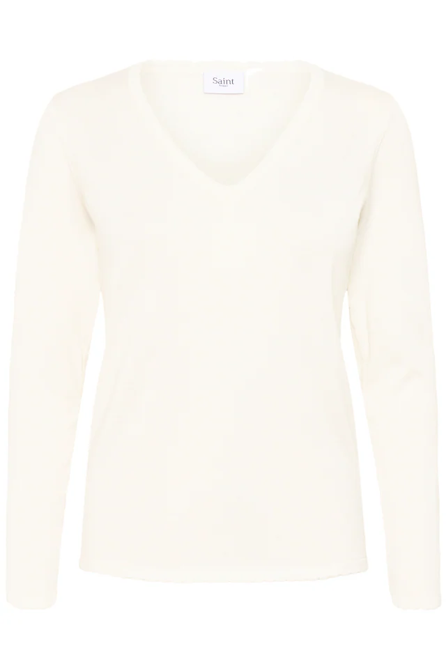 Saint Tropez Strickpullover »MilaSZ LS V-Neck Pullover« Viskosemischung, Regular fit