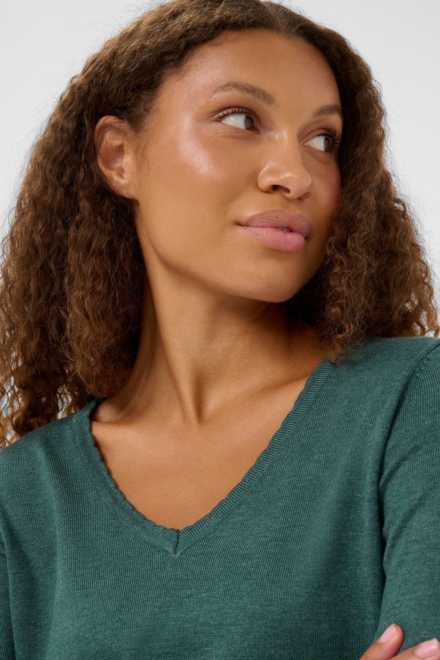 Saint Tropez Strickpullover »MilaSZ LS V-Neck Pullover« Viskosemischung, Regular fit