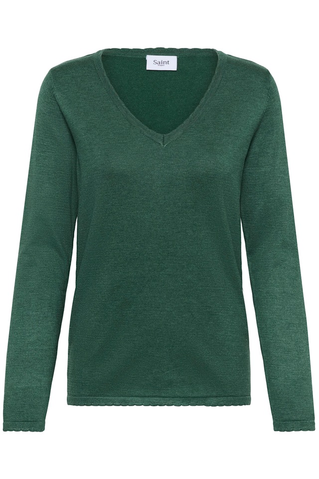 Saint Tropez Strickpullover »MilaSZ LS V-Neck Pullover« Viskosemischung, Regular fit