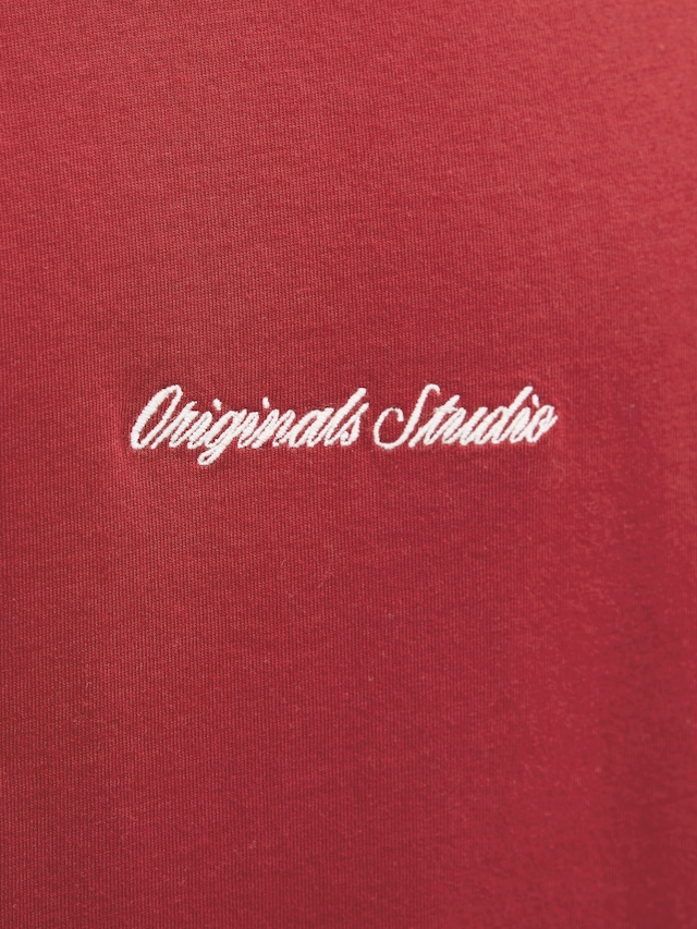 Jack & Jones Rundhalsshirt »JORNORREBRO EMB TEE SS CREW NECK NOOS« Baumwolle, locker geschnitten