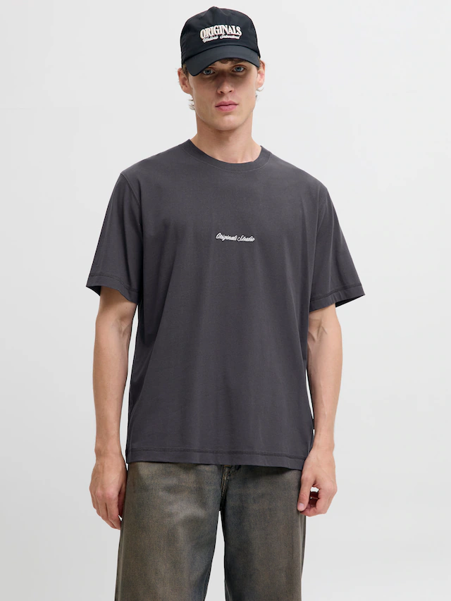 Jack & Jones Rundhalsshirt »JORNORREBRO EMB TEE SS CREW NECK NOOS« Baumwolle, locker geschnitten