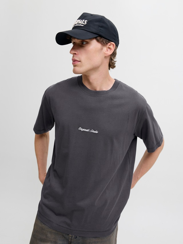 Jack & Jones Rundhalsshirt »JORNORREBRO EMB TEE SS CREW NECK NOOS« Baumwolle, locker geschnitten