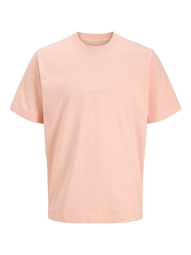 Jack & Jones Rundhalsshirt »JORNORREBRO EMB TEE SS CREW NECK NOOS« Baumwolle, locker geschnitten