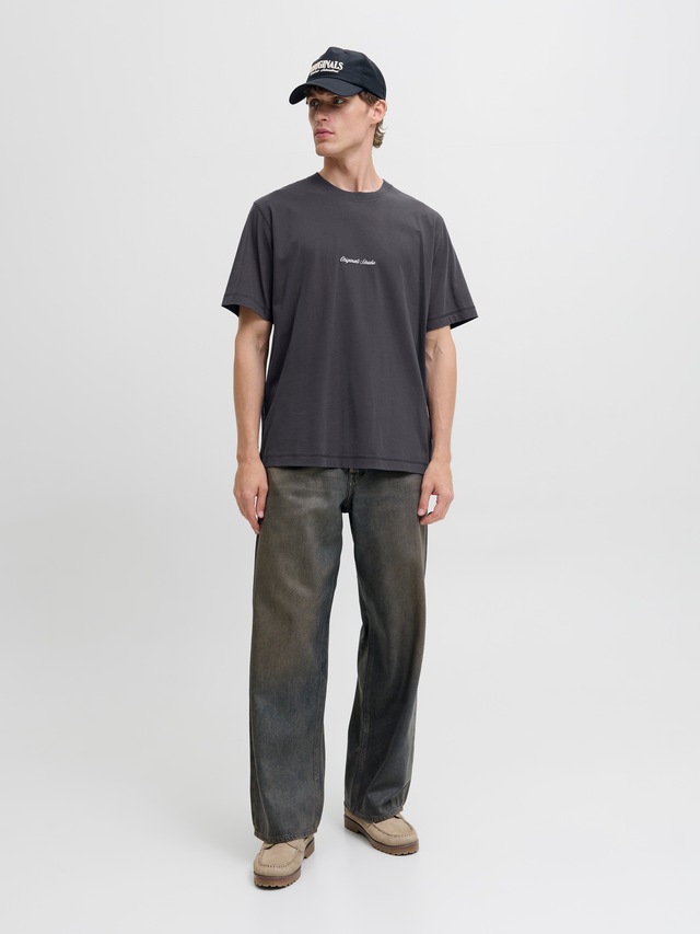 Jack & Jones Rundhalsshirt »JORNORREBRO EMB TEE SS CREW NECK NOOS« Baumwolle, locker geschnitten