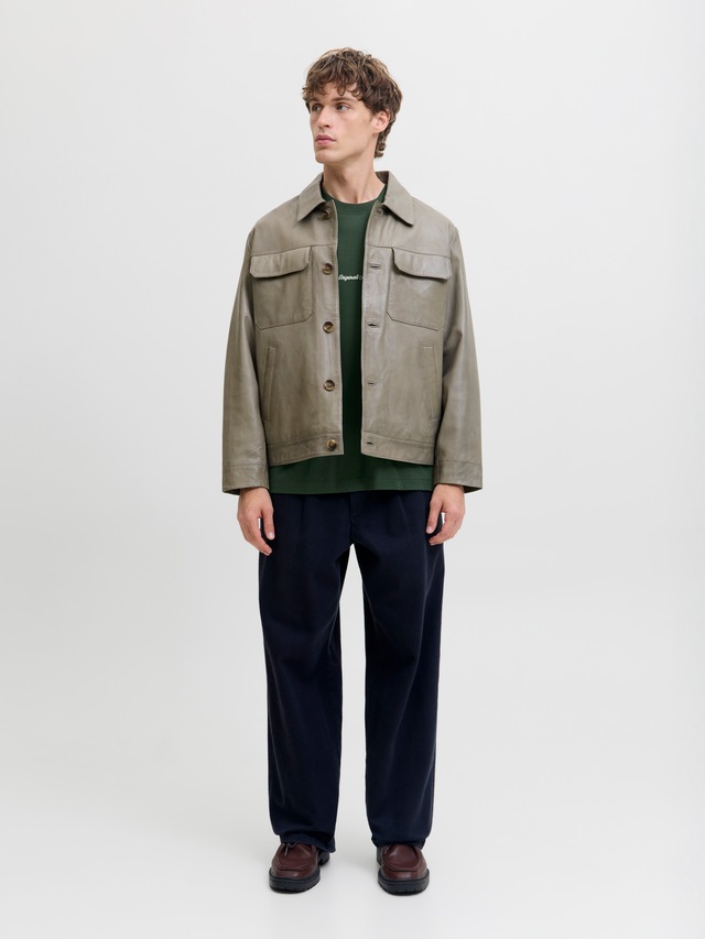 Jack & Jones Rundhalsshirt »JORNORREBRO EMB TEE SS CREW NECK NOOS« Baumwolle, locker geschnitten