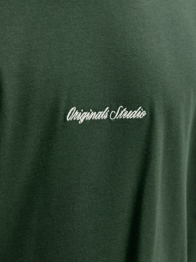 Jack & Jones Rundhalsshirt »JORNORREBRO EMB TEE SS CREW NECK NOOS« Baumwolle, locker geschnitten