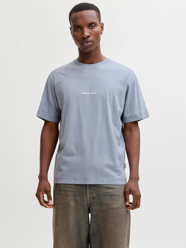 Jack & Jones Rundhalsshirt »JORNORREBRO EMB TEE SS CREW NECK NOOS« Baumwolle, locker geschnitten