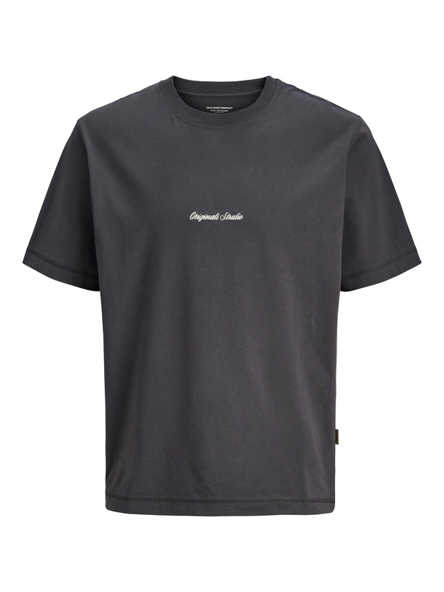 Jack & Jones Rundhalsshirt »JORNORREBRO EMB TEE SS CREW NECK NOOS« Baumwolle, locker geschnitten