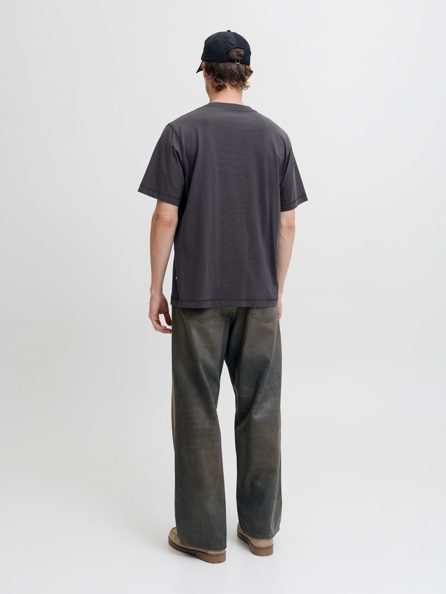 Jack & Jones Rundhalsshirt »JORNORREBRO EMB TEE SS CREW NECK NOOS« Baumwolle, locker geschnitten