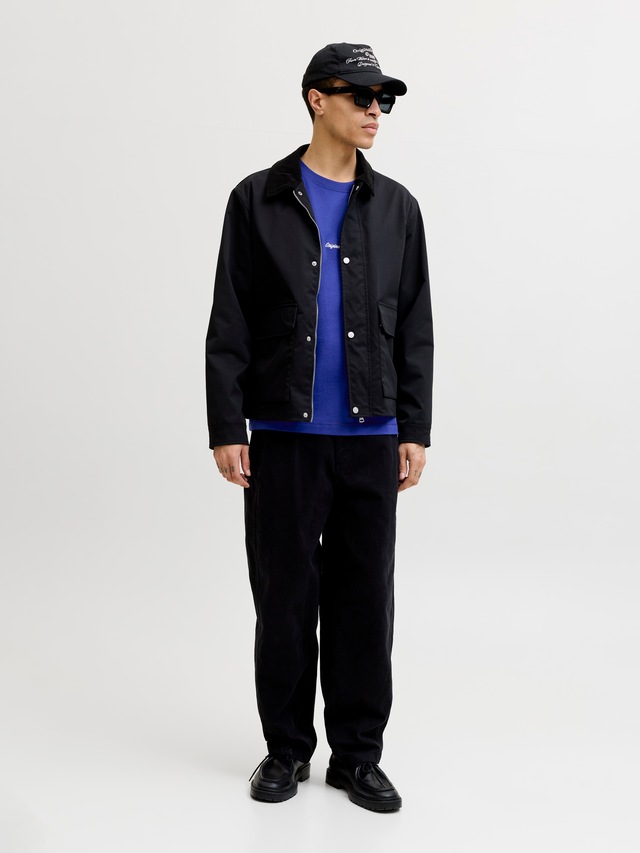 Jack & Jones Rundhalsshirt »JORNORREBRO EMB TEE SS CREW NECK NOOS« Baumwolle, locker geschnitten