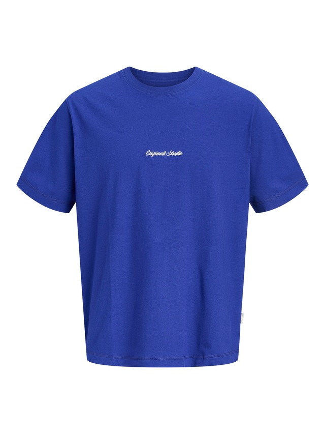 Jack & Jones Rundhalsshirt »JORNORREBRO EMB TEE SS CREW NECK NOOS« Baumwolle, locker geschnitten