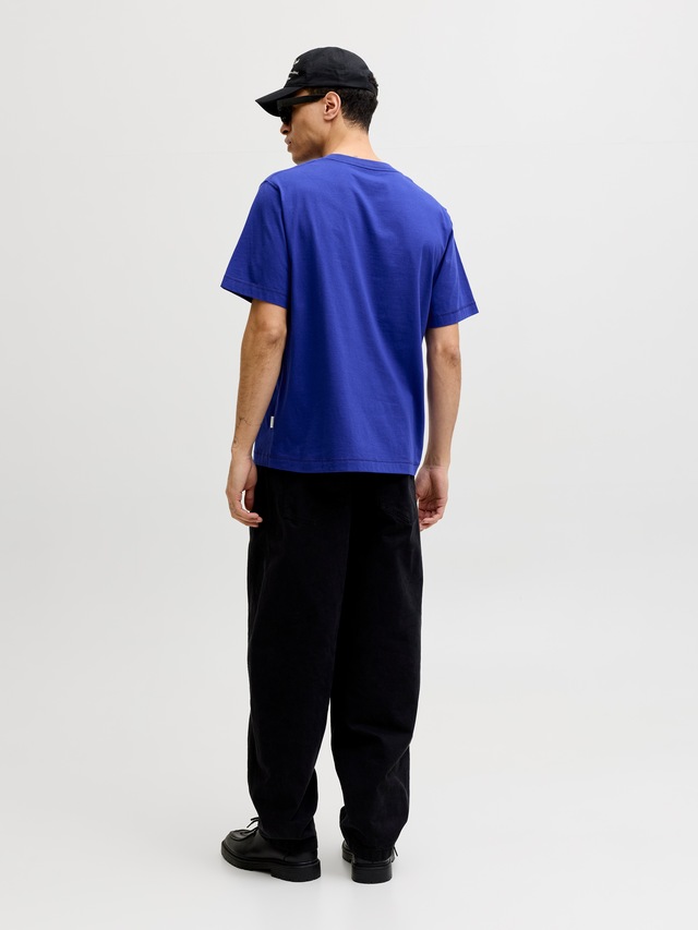 Jack & Jones Rundhalsshirt »JORNORREBRO EMB TEE SS CREW NECK NOOS« Baumwolle, locker geschnitten