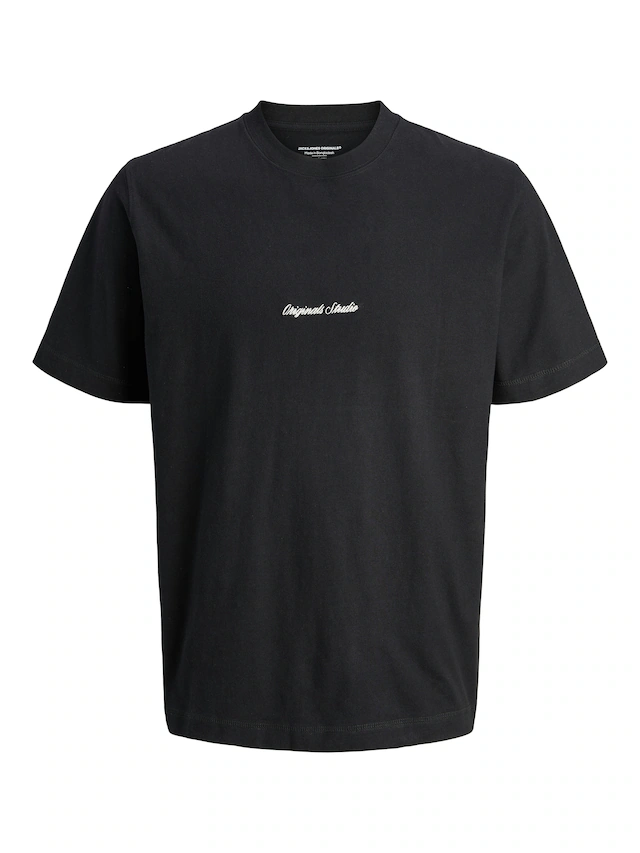 Jack & Jones Rundhalsshirt »JORNORREBRO EMB TEE SS CREW NECK NOOS« Baumwolle, locker geschnitten