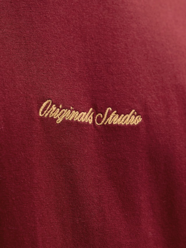 Jack & Jones Rundhalsshirt »JORNORREBRO EMB TEE SS CREW NECK NOOS« Baumwolle, locker geschnitten