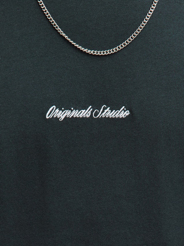 Jack & Jones Rundhalsshirt »JORNORREBRO EMB TEE SS CREW NECK NOOS« Baumwolle, locker geschnitten