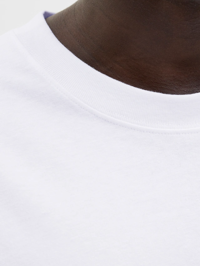 Jack & Jones Rundhalsshirt »JORNORREBRO EMB TEE SS CREW NECK NOOS« Baumwolle, locker geschnitten