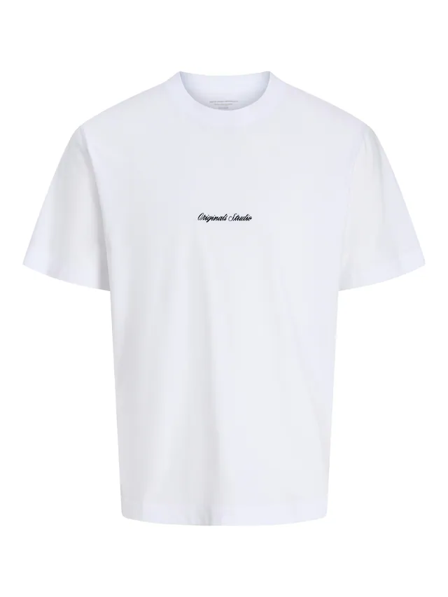 Jack & Jones Rundhalsshirt »JORNORREBRO EMB TEE SS CREW NECK NOOS« Baumwolle, locker geschnitten