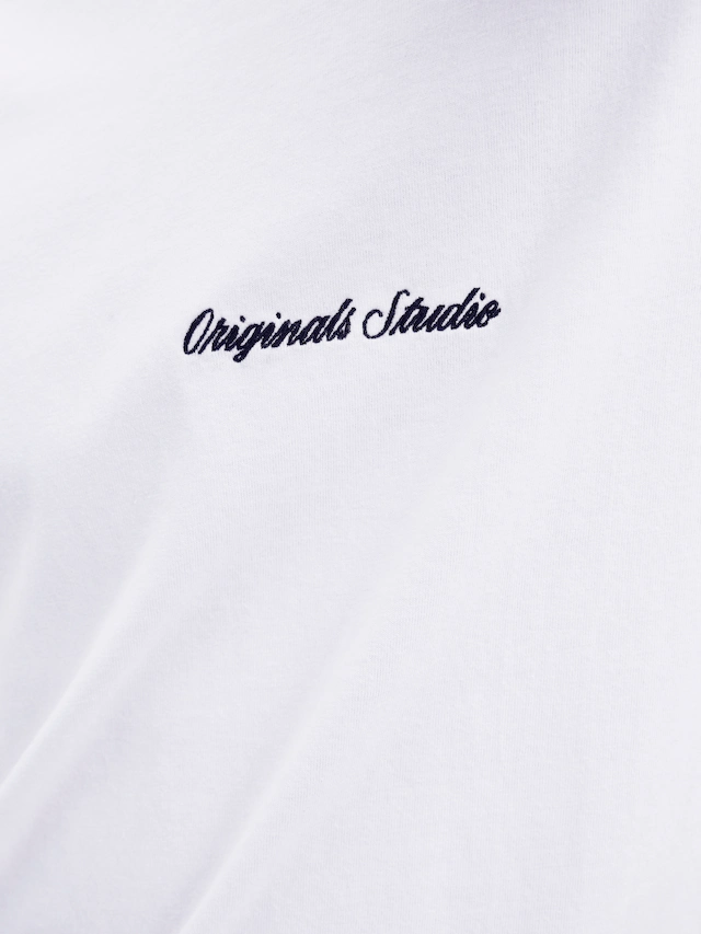 Jack & Jones Rundhalsshirt »JORNORREBRO EMB TEE SS CREW NECK NOOS« Baumwolle, locker geschnitten