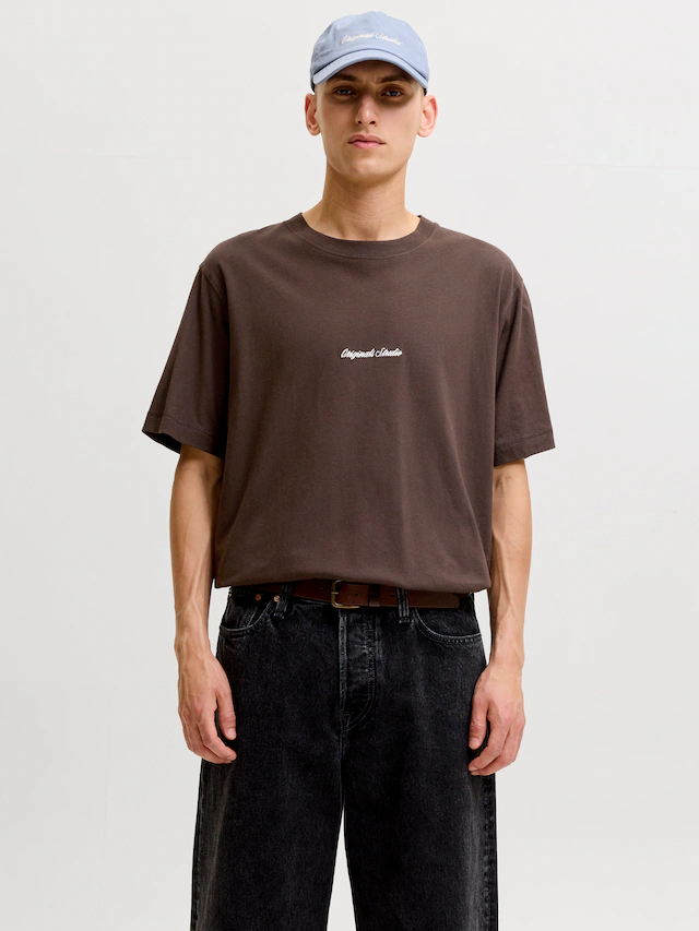 Jack & Jones Rundhalsshirt »JORNORREBRO EMB TEE SS CREW NECK NOOS« Baumwolle, locker geschnitten