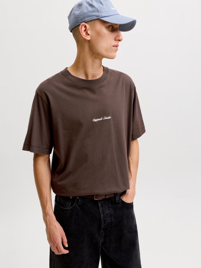 Jack & Jones Rundhalsshirt »JORNORREBRO EMB TEE SS CREW NECK NOOS« Baumwolle, locker geschnitten