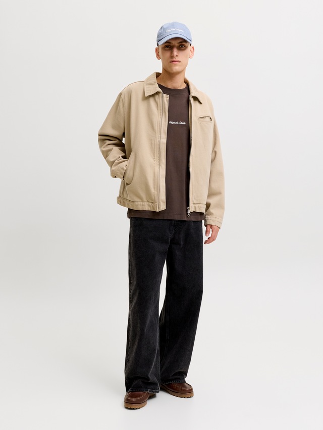 Jack & Jones Rundhalsshirt »JORNORREBRO EMB TEE SS CREW NECK NOOS« Baumwolle, locker geschnitten