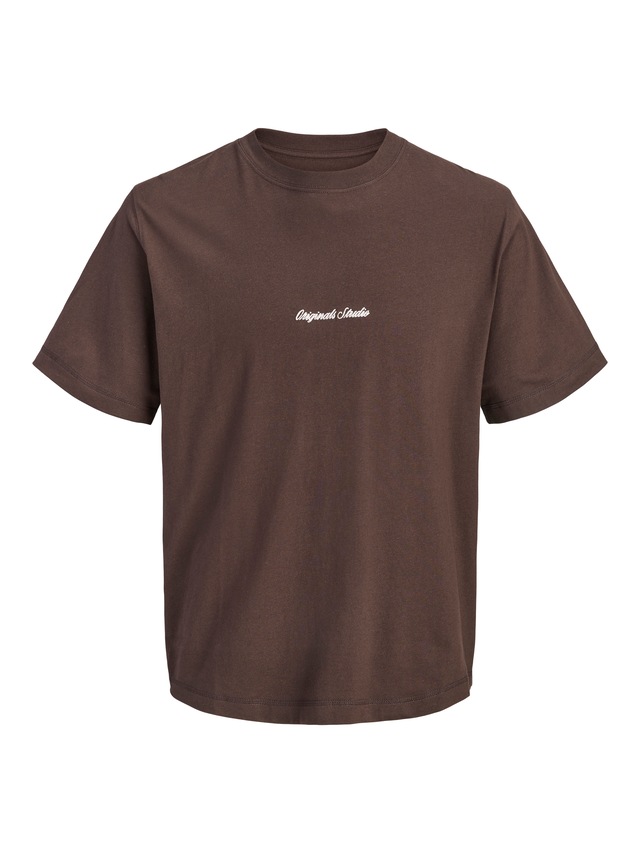 Jack & Jones Rundhalsshirt »JORNORREBRO EMB TEE SS CREW NECK NOOS« Baumwolle, locker geschnitten