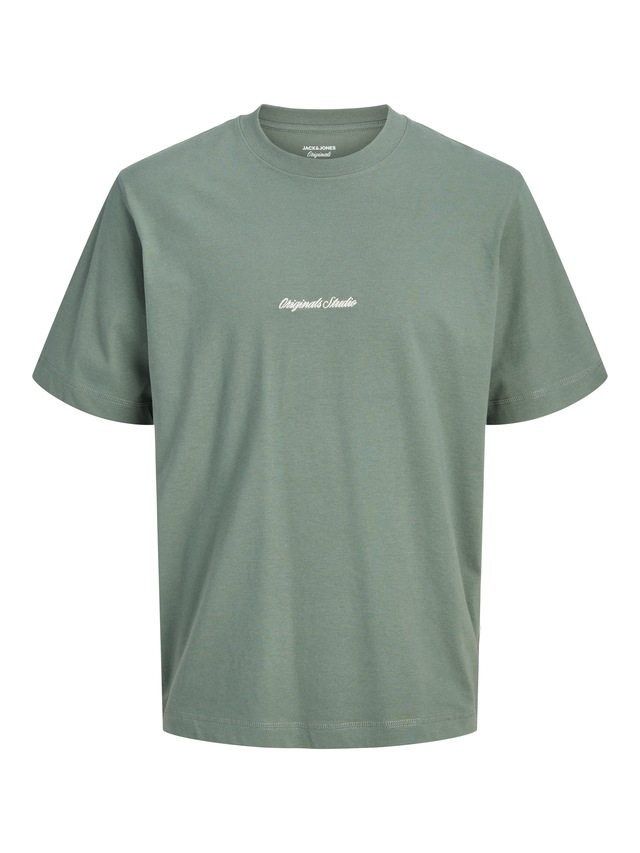 Jack & Jones Rundhalsshirt »JORNORREBRO EMB TEE SS CREW NECK NOOS« Baumwolle, locker geschnitten